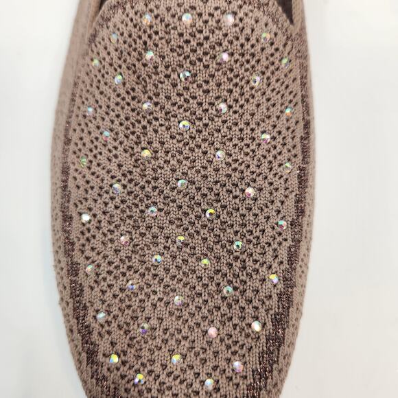 Skechers 159002 Women's Cleo Stretch Fabric Rhinestone Loafers Flats Size 10 - Picture 4 of 8